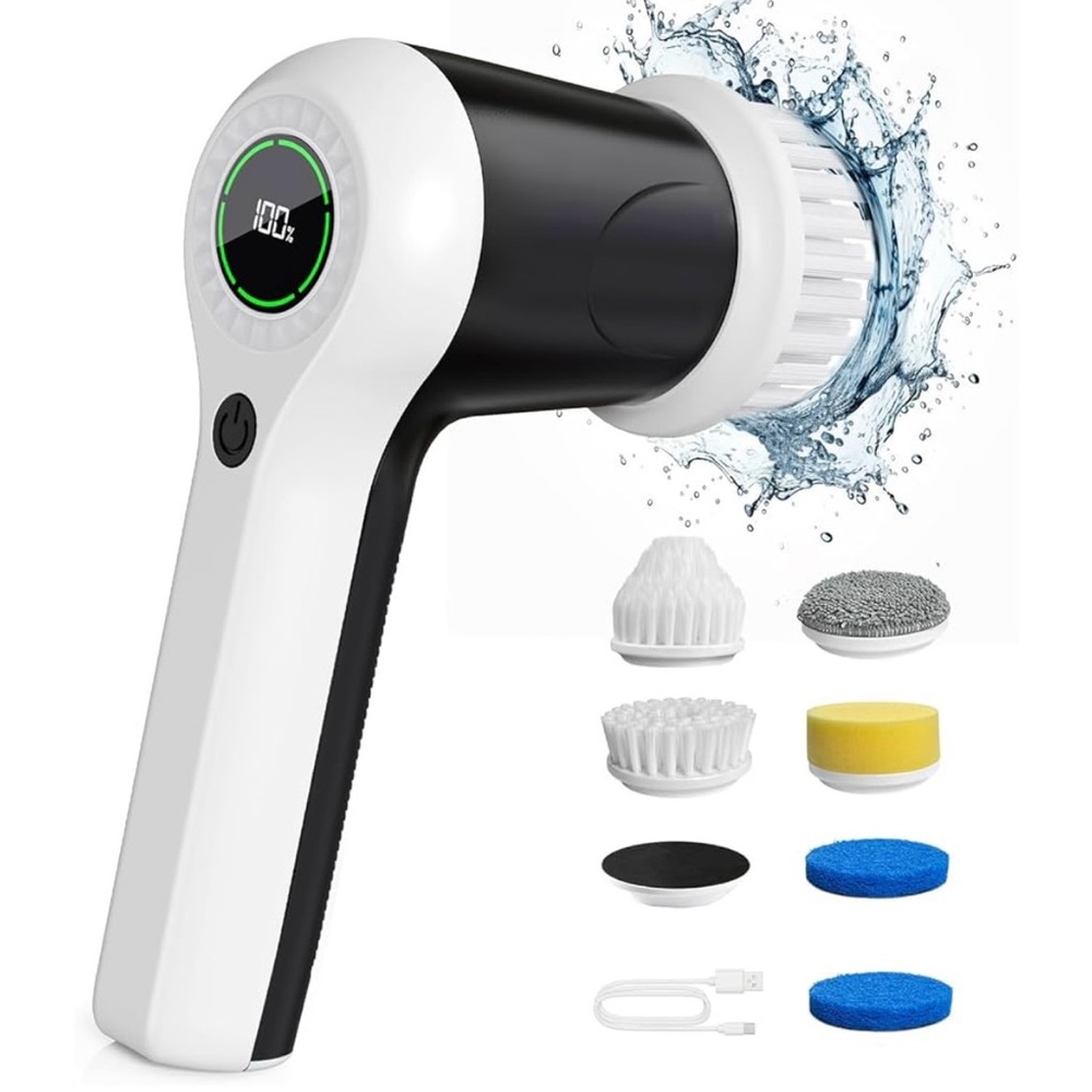 Electric Cleaning Brush with Attachments